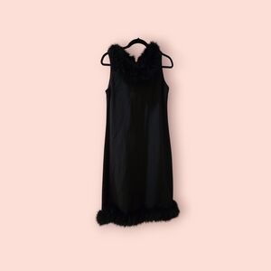 Sonia Rikiel Elegant Black Sleeveless Nightgown